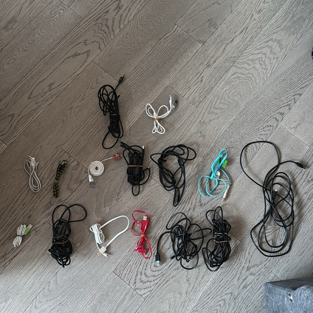iPhone chargers lot